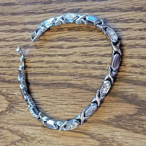 Silver Rhinestone Bracelet